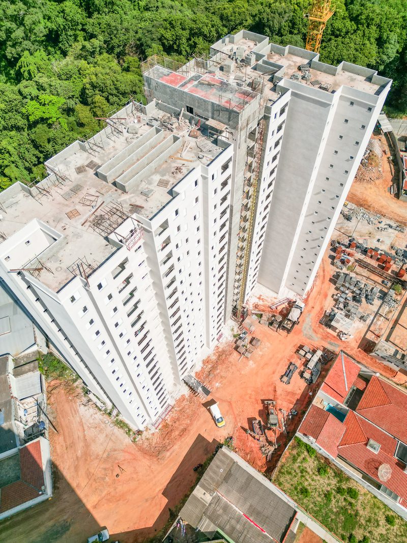 Vista aérea de aerofotogrametria do projeto Serra Negra